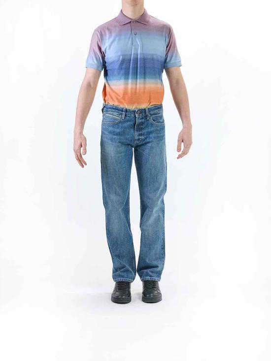  폴 스미스 스트레이트 팬츠 M1RJEANPSELVWMD Blue - PAUL SMITH