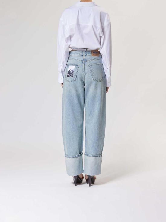  모스키노 스트레이트 팬츠 251K1031332171295 Blue - MOSCHINO