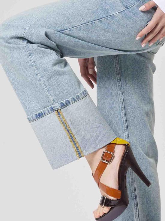  모스키노 스트레이트 팬츠 251K1031332171295 Blue - MOSCHINO