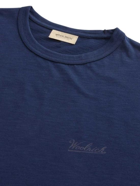 25SS 울리치 반팔 티셔츠 CFWOTE0161MRUT40613827 Dark Blue - WOOLRICH