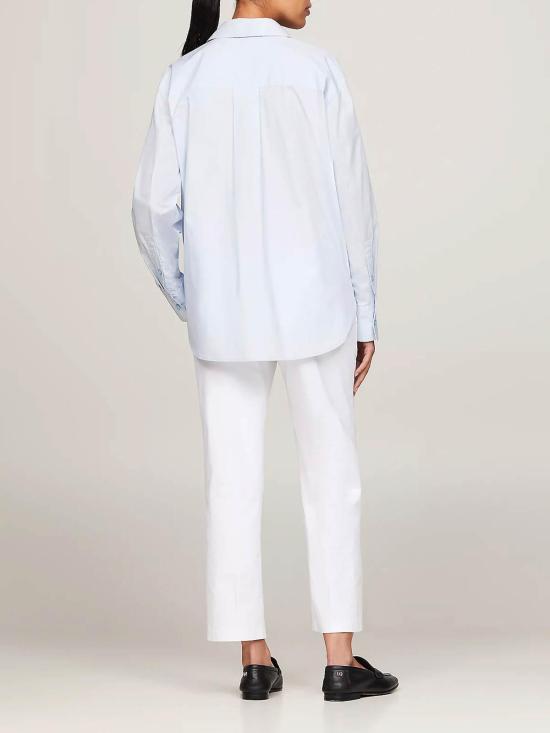  타미힐피거 셔츠 WW0WW45612C10 Blue - TOMMY HILFIGER