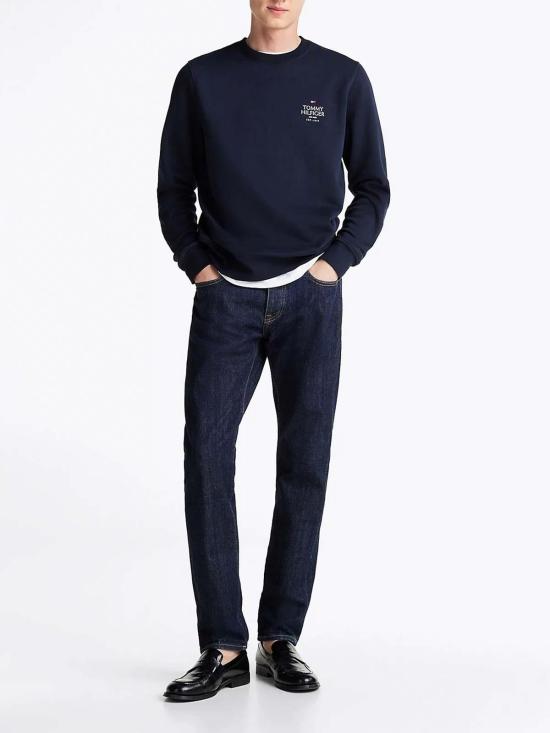  타미힐피거 긴팔 티셔츠 MW0MW35524DW5 Blue - TOMMY HILFIGER