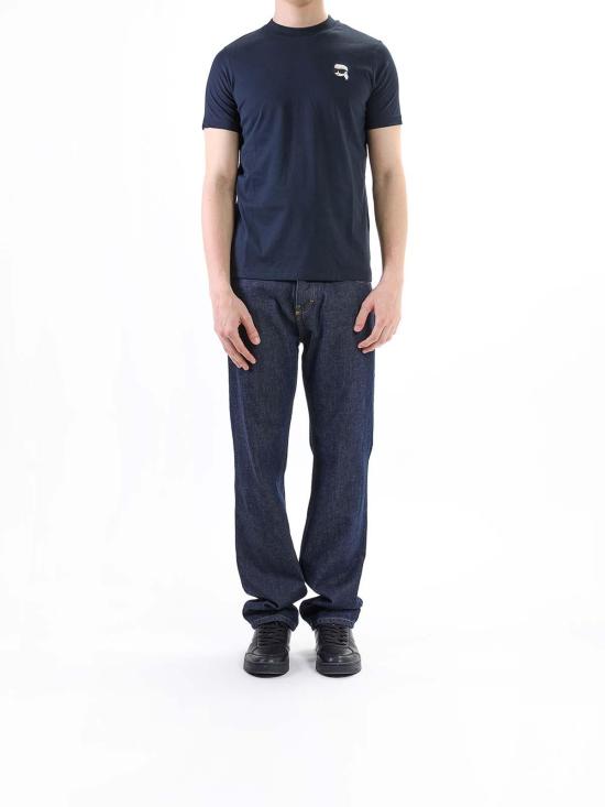  칼라거펠트 반팔 티셔츠 KM755710552224690 Blue - KARL LAGERFELD