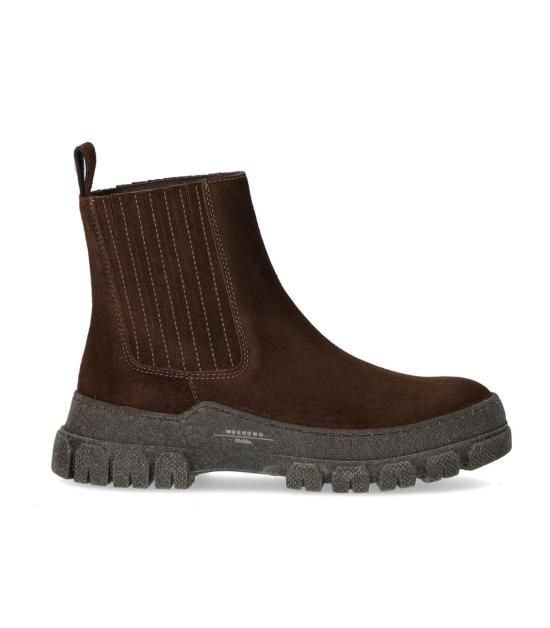 25FW 위켄드막스마라 GENEPI 제네피 스웨이트 첼시 부츠 2525796035600 003 36 Brown