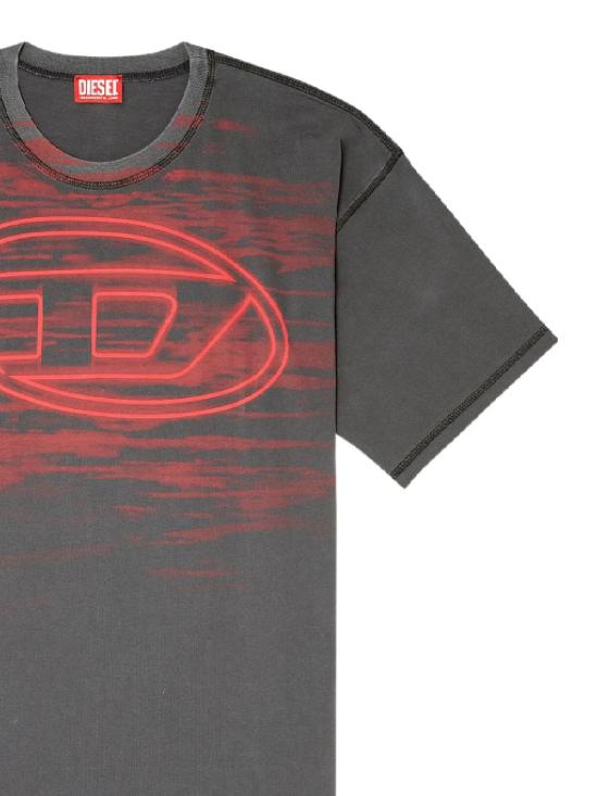 25FW 디젤 반팔 티셔츠 A18653 0AGCA9AW - DIESEL