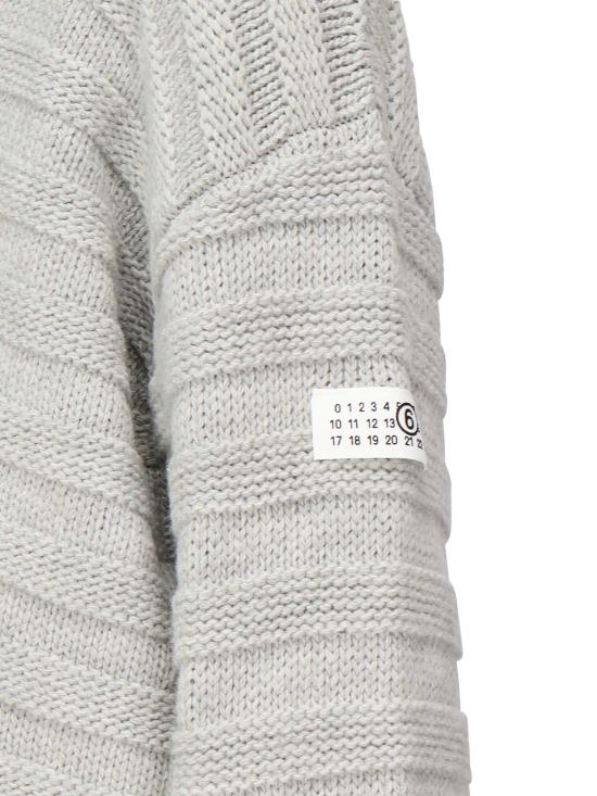 25FW MM6 메종마르지엘라 가디건 SH0HP0005 M13040857M Polished palladio - MM6 MAISON MARGIELA