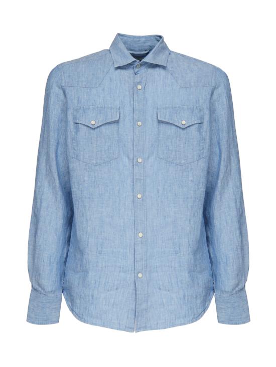 25FW 세인트바쓰 긴팔 셔츠 GRG0001 00339H Blue