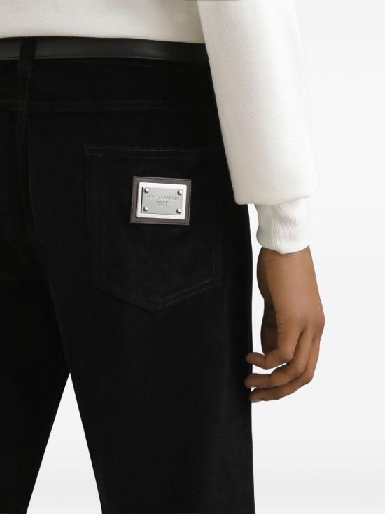 25FW 돌체앤가바나 스트레이트 팬츠 GYJCCTGJ589 N0000 Black - DOLCE & GABBANA