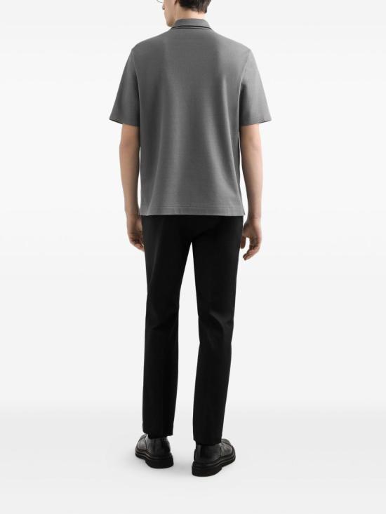 25FW 돌체앤가바나 폴로 티셔츠 G8SNZHU7UT N0089 Light Grey - DOLCE & GABBANA