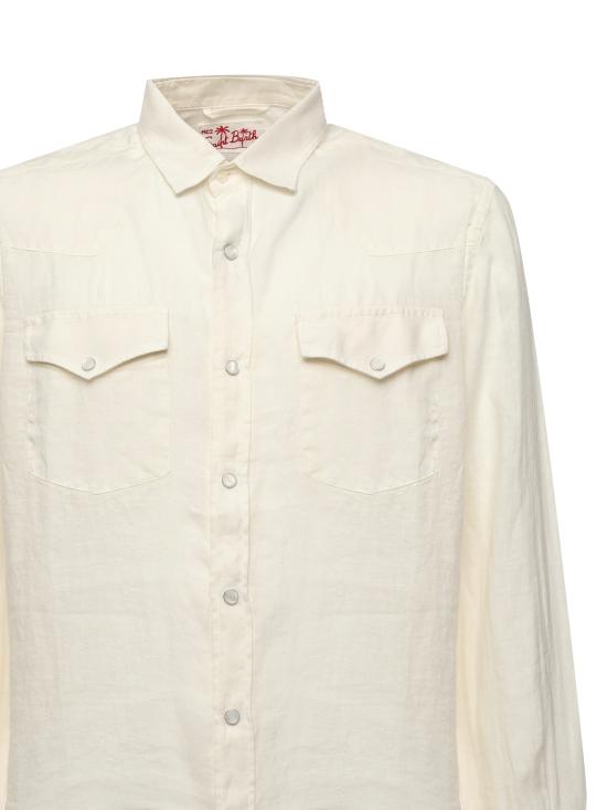 25FW 세인트바쓰 긴팔 셔츠 GRG0001 01033H White - MC2 SAINT BARTH