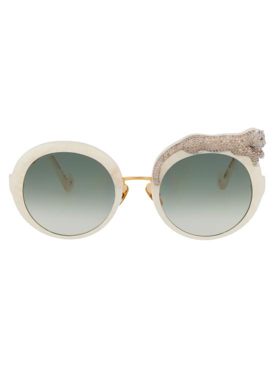 26SS 안나 카린 클라슨 선글라스 ROSE ET LA ROUE CRYSTAL 08 ivory