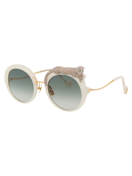 26SS 안나 카린 클라슨 선글라스 ROSE ET LA ROUE CRYSTAL 08 ivory - ANNA KARIN KARLSSON