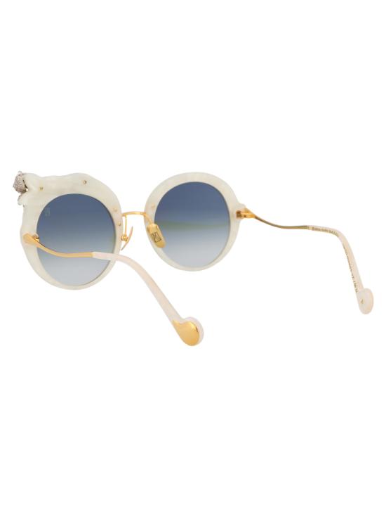 26SS 안나 카린 클라슨 선글라스 ROSE ET LA ROUE CRYSTAL 08 ivory - ANNA KARIN KARLSSON