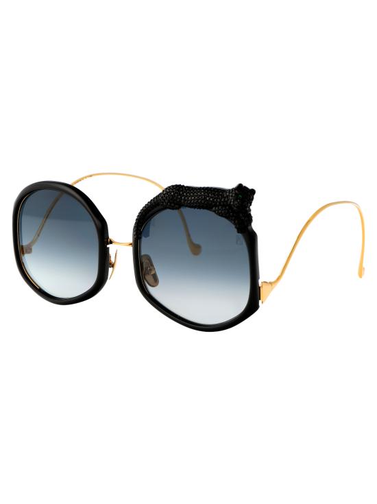 26SS 안나 카린 클라슨 선글라스 ROSE ET LE REVE SUN 02 black - ANNA KARIN KARLSSON