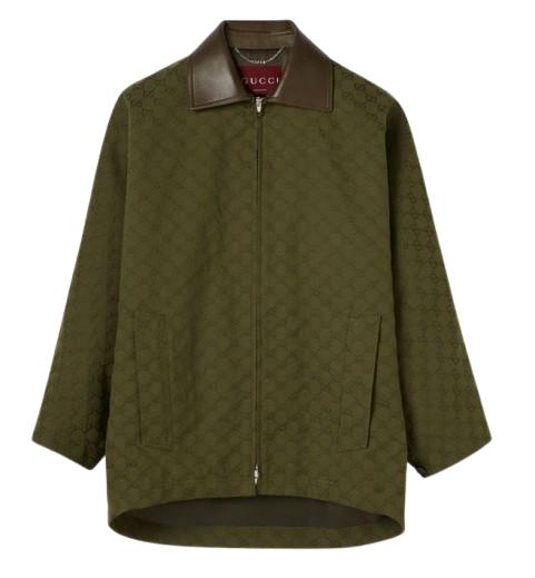 25FW 구찌 GG 캔버스 자켓 826626 Z8B1O3602 Army green