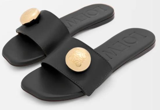 25FW 로에베 뮬/슬리퍼 L815465XB0 1100 BLACK