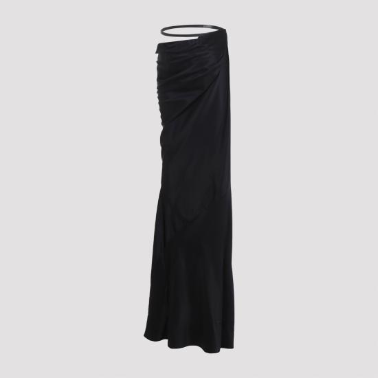 25FW 톰포드 롱 스커트 GC5828FAX1664 LB999 BLACK - TOMFORD