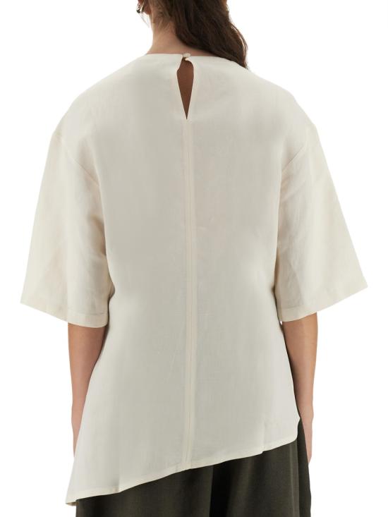 25FW 스튜디오 니콜슨 반팔 티셔츠 VICHYSNW1709 CHALK WHITE - STUDIO NICHOLSON