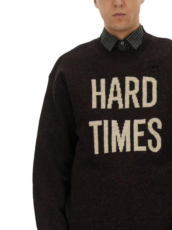 25FW 모스키노 스웨터 09275203 0102 BROWN - MOSCHINO