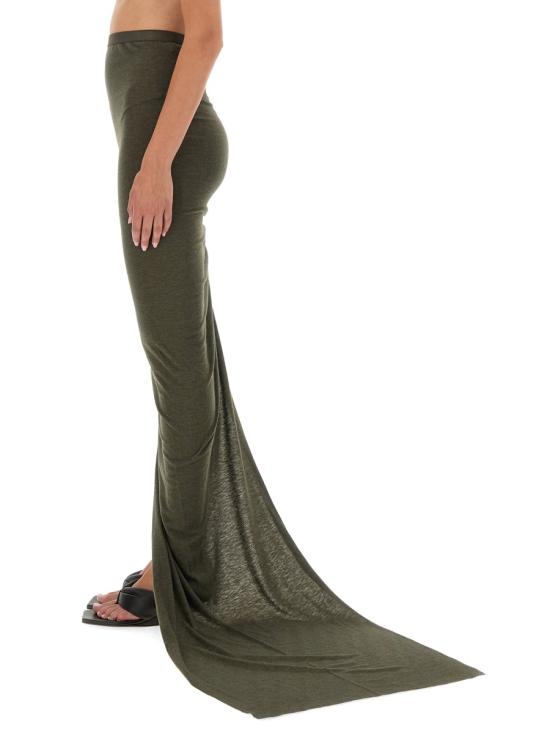 25FW 릭 오웬스 롱 스커트 RP02E4359 JR25 GREEN - RICK OWENS