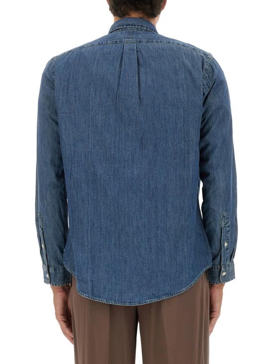 25FW 폴로 랄프로렌 포니로고 자수 데님 셔츠 710792043 001NAVY DENIM - POLO RALPH LAUREN