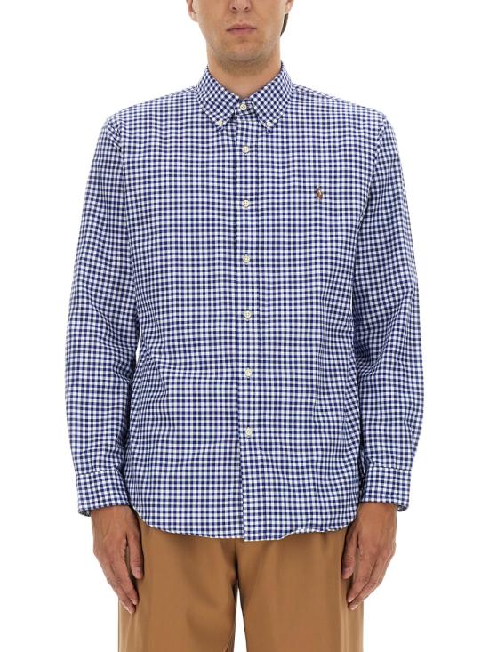 25FW 폴로 랄프로렌 긴팔 셔츠 710792041 005BLUEWHITEGINGHAM
