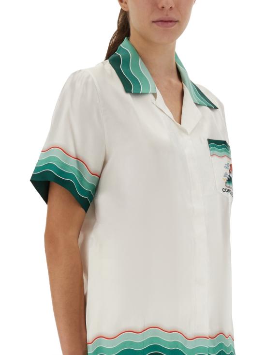 25FW 카사블랑카 셔츠 WPF25SH200 05MONTAGNEONDULEE MULTICOLOUR - CASABLANCA