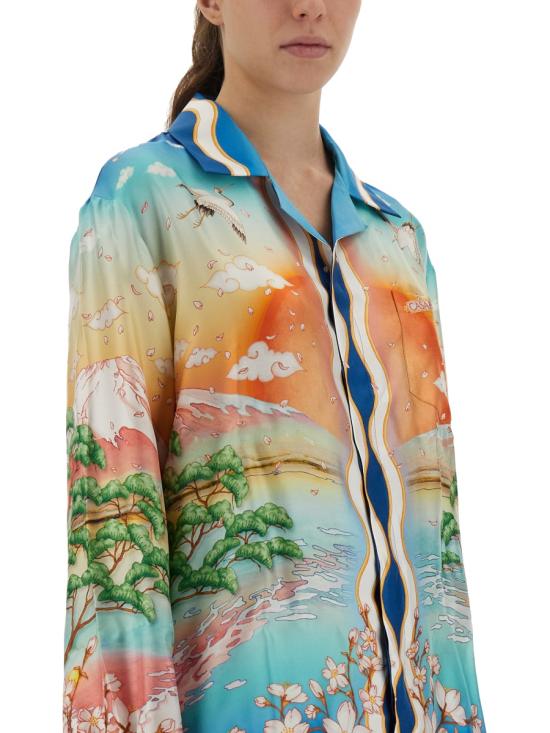 25FW 카사블랑카 블라우스 UWPF25SH006 01TENNISCLUB MULTICOLOUR - CASABLANCA