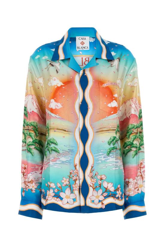 25FW 카사블랑카 블라우스 UWPF25SH006 01TENNISCLUB MULTICOLOUR