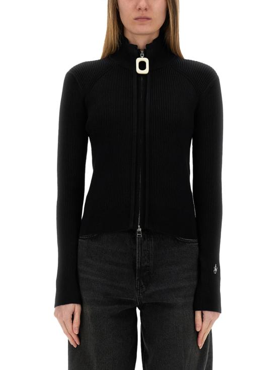 25FW JW앤더슨 스웨터 KW1353 YN0398999 BLACK