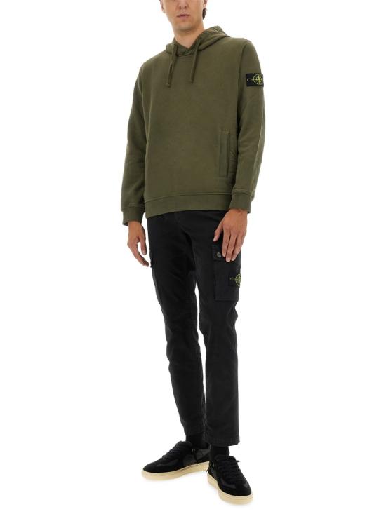 25FW 스톤 아일랜드 후드 티셔츠 6100029 S0A20V0054 GREEN - STONE ISLAND