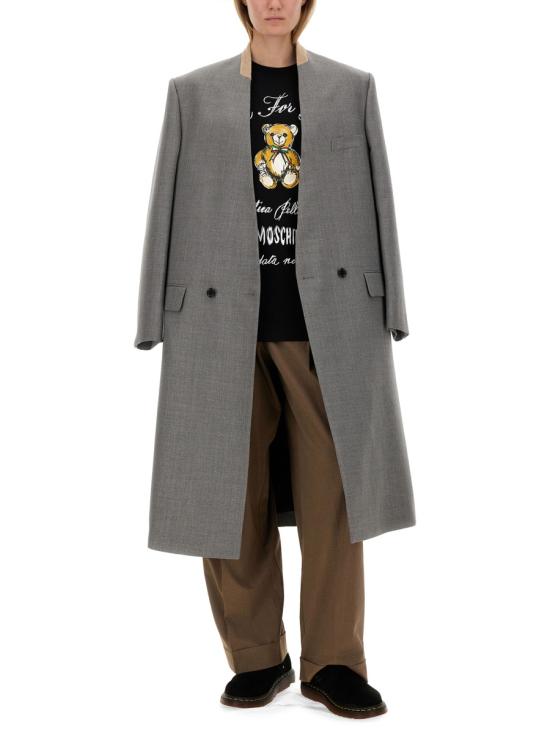 25FW 모스키노 반팔 티셔츠 07105441 1555 BLACK - MOSCHINO