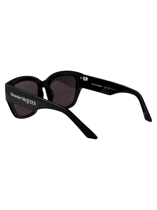 25SS 알렉산더 맥퀸 선글라스 AM0451SA 001 BLACK BLACK GREY - ALEXANDER MCQUEEN