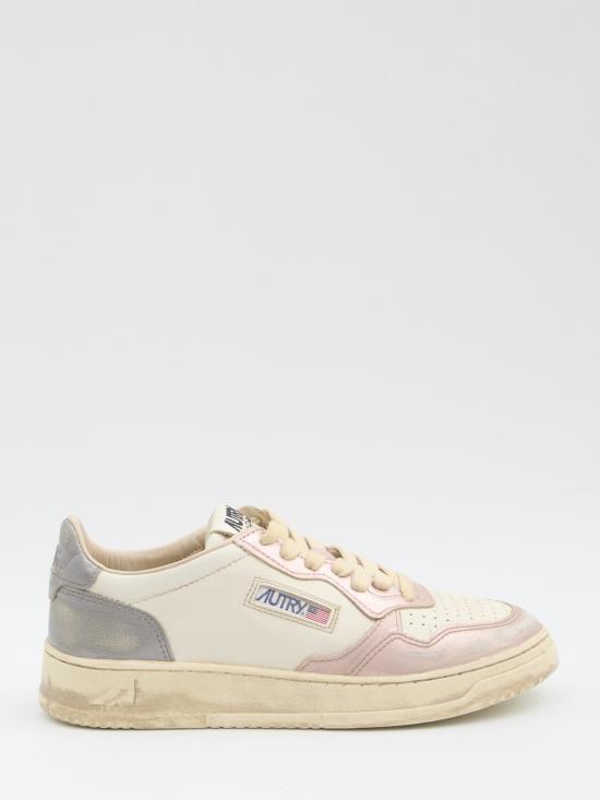25FW 오트리 뮬/슬리퍼 AVLWMT06 WHITE PINK