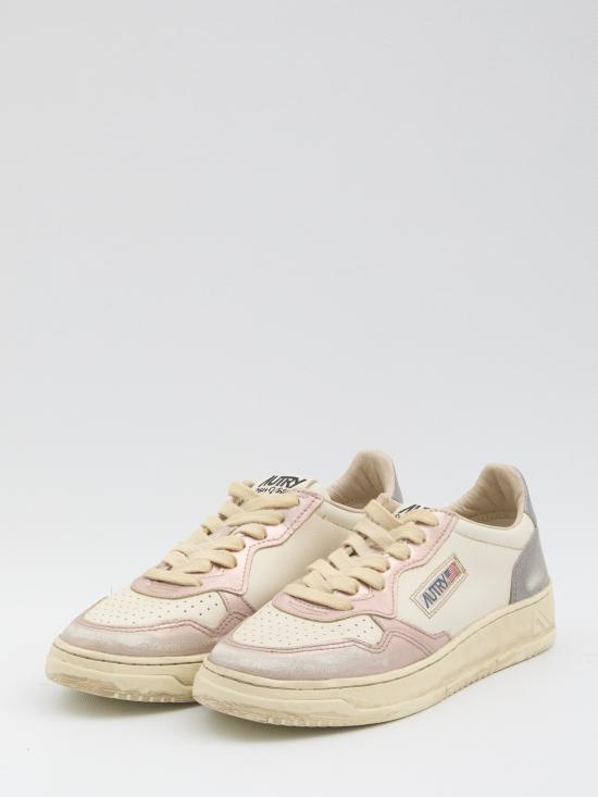25FW 오트리 뮬/슬리퍼 AVLWMT06 WHITE PINK - AUTRY