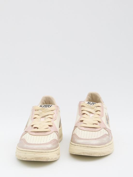 25FW 오트리 뮬/슬리퍼 AVLWMT06 WHITE PINK - AUTRY