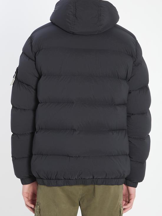 25FW 스톤 아일랜드 심리스 터널 나일론 다운 TC 후드 다운 자켓 K2S154100040S0028 V0029 BLACK - STONE ISLAND