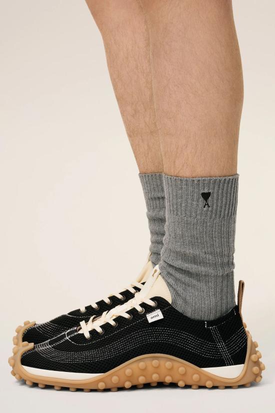 25FW 아미 양말 H25USC611AK0007 971 ECRUGRISNR - AMI