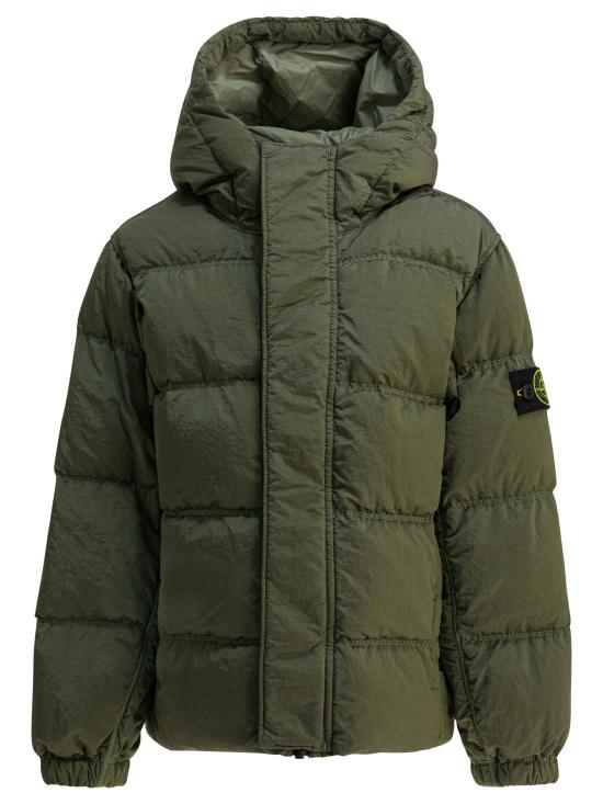 25FW [키즈] 스톤 아일랜드 패딩 4100010S0019V0055 GREEN