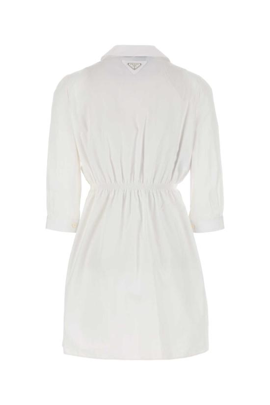 25FW 프라다 미디 원피스 P3N15ESOOO1XV2 F0009 WHITE - PRADA