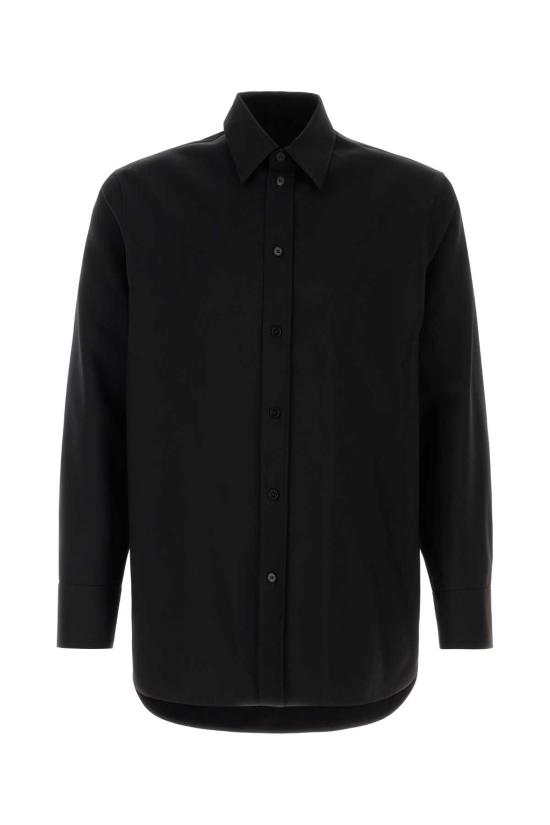 25FW 질샌더 긴팔 셔츠 J23DL0001J40159 001 BLACK