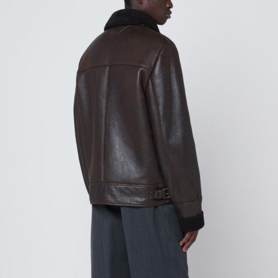 25FW 살바토레 산토로 가죽 자켓 49571LE DB BROWN - SALVATORE SANTORO