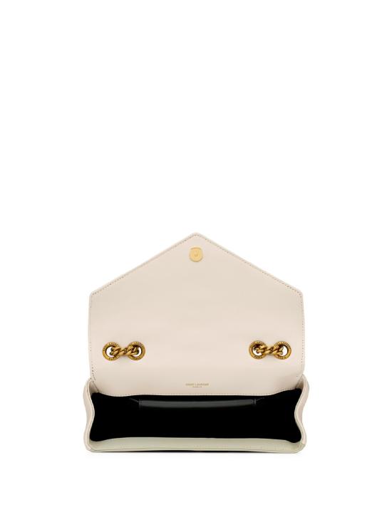 25FW 생로랑 루루 마틀라세 램스킨 스몰 숄더백 801437AAEAX 9207 WHITE - SAINT LAURENT