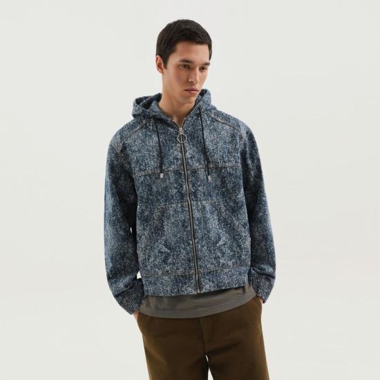 25FW 1989 스튜디오 후드 티셔츠 F04MCG001DEN001 6100 LIGHT BLUE