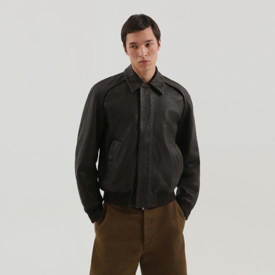 25FW 1989 스튜디오 자켓 F04MLB002LEA002 2500 BROWN