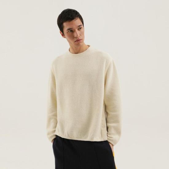 25FW 1989 스튜디오 스웨터 F04MEL001JER001 4100 WHITE