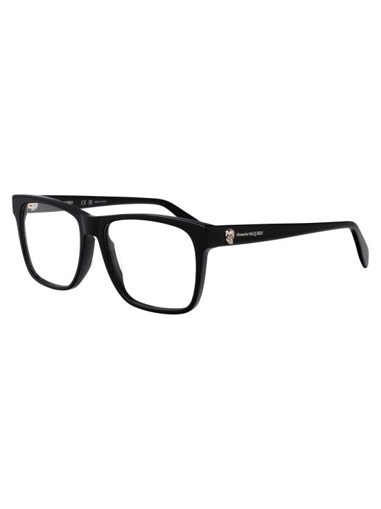 25SS 알렉산더 맥퀸 안경 AM0282O 001 BLACK BLACK TRANSPARENT - ALEXANDER MCQUEEN