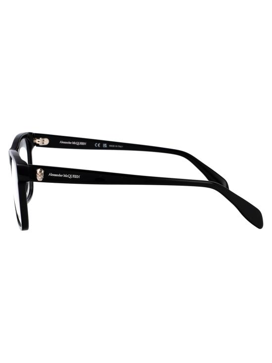 25SS 알렉산더 맥퀸 안경 AM0282O 001 BLACK BLACK TRANSPARENT - ALEXANDER MCQUEEN