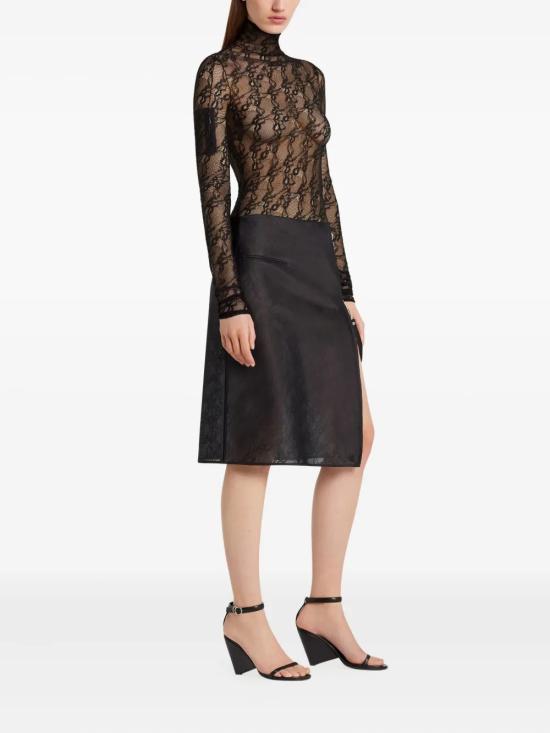 25FW 쿠레쥬 긴팔 티셔츠 325CTO444PA01329999 Black - COURREGES