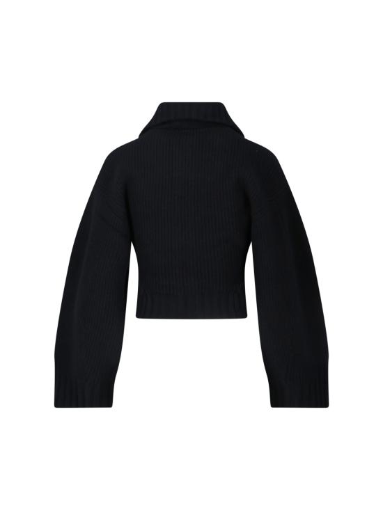 25FW 디 아티코 스웨터 251WCD00009 KWS010AA 100 Black - THE ATTICO